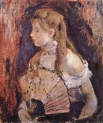 The girl holding the fan Berthe Morisot